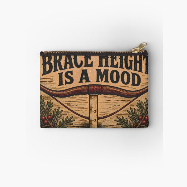Item preview, Brace Height Is A Mood Standhoehe Lustiger Bogenschütze Leder Patch designed and sold by BoosterShop.