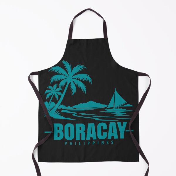 Item preview, Boracay Philippines Line Art Coastline Poster designed and sold by CMYKStudio.