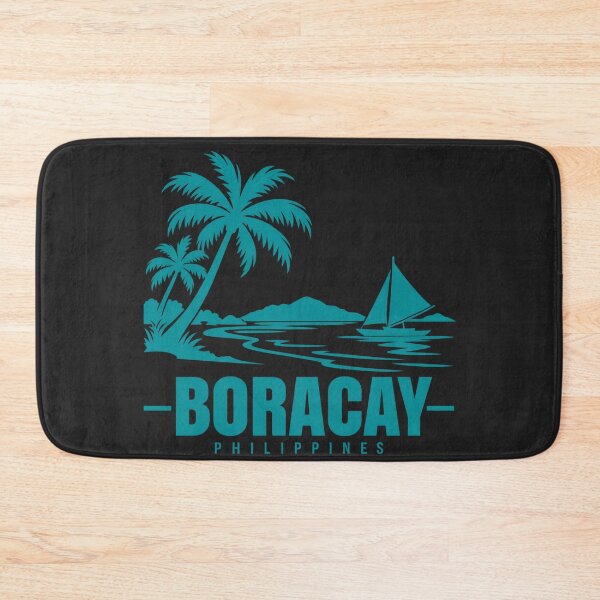 Item preview, Boracay Philippines Line Art Coastline Poster designed and sold by CMYKStudio.