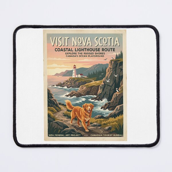 Item preview, Nova Scotia Lighthouse Retriever designed and sold by PictoVibe.