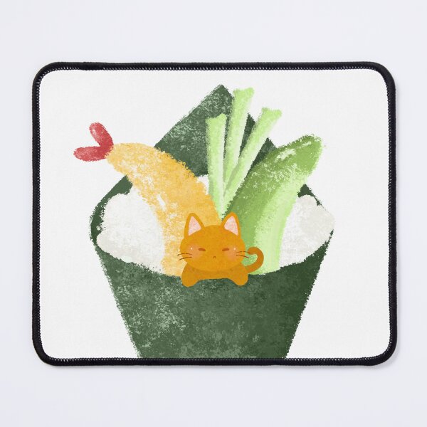 Item preview, Cute Tempura Kitty Handroll designed and sold by xmissmeggieee.