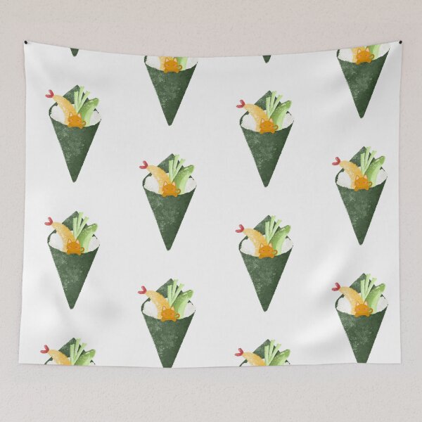 Item preview, Cute Tempura Kitty Handroll designed and sold by xmissmeggieee.