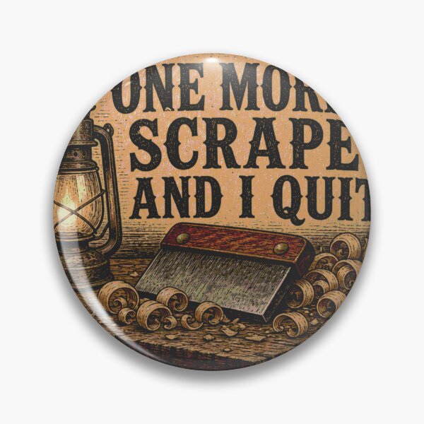 Item preview, One More Scrape And I Quit Workshop Humor Scrape Leather Patch designed and sold by BoosterShop.