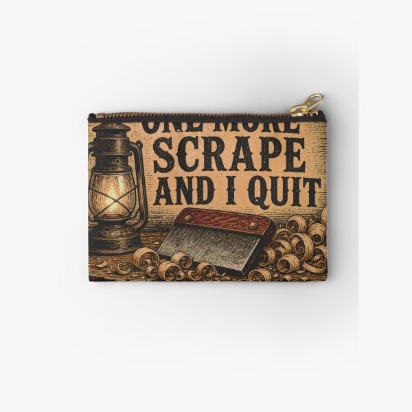 Item preview, One More Scrape And I Quit Workshop Humor Scrape Leather Patch designed and sold by BoosterShop.