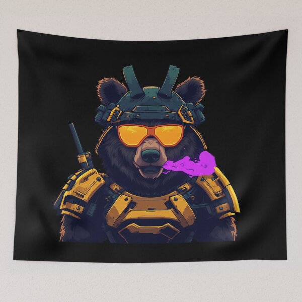 Item preview, Copy of Autumn Cybernetic Fox - Neon Energy and Gold Leaf designed and sold by Cyber Gold Studio.