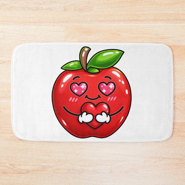 Item preview, Cute Love Apple Kawaii Fruit Design designed and sold by DailyPeach.