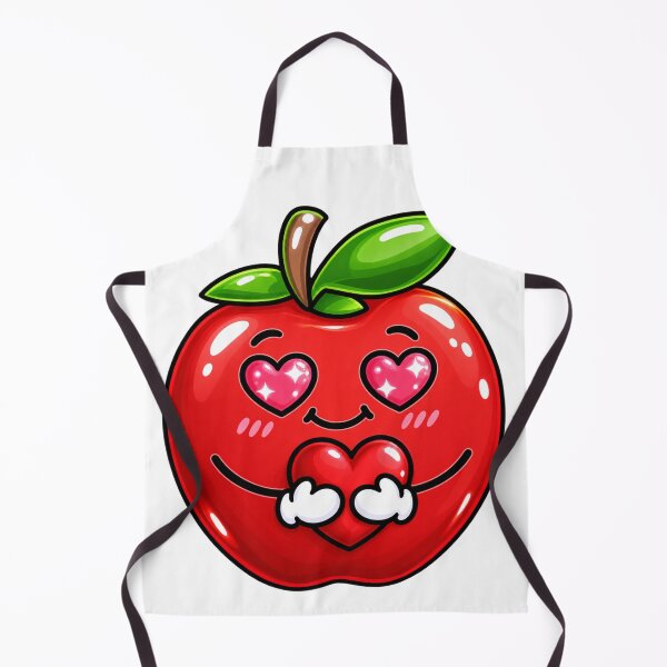 Item preview, Cute Love Apple Kawaii Fruit Design designed and sold by DailyPeach.