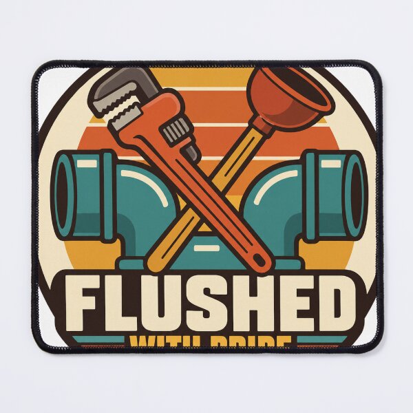 Item preview, Plumber Gift - Flushed With Pride designed and sold by RedRubyBubble.