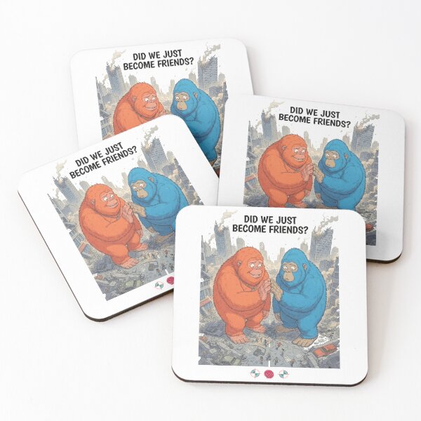 Item preview, Did We Just Become Friends Funny Bigfoot Meme Cartoon Art designed and sold by Whimsy Trail Co.