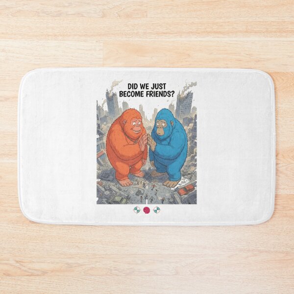 Item preview, Did We Just Become Friends Funny Bigfoot Meme Cartoon Art designed and sold by Whimsy Trail Co.