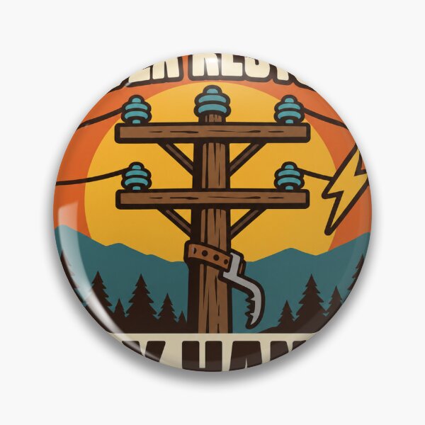 Item preview, Lineman Gift - Power Restored By Hand designed and sold by RedRubyBubble.