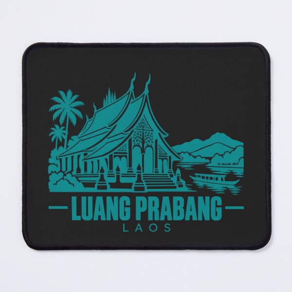 Item preview, Luang Prabang Laos Line Art Landmark Poster designed and sold by CMYKStudio.