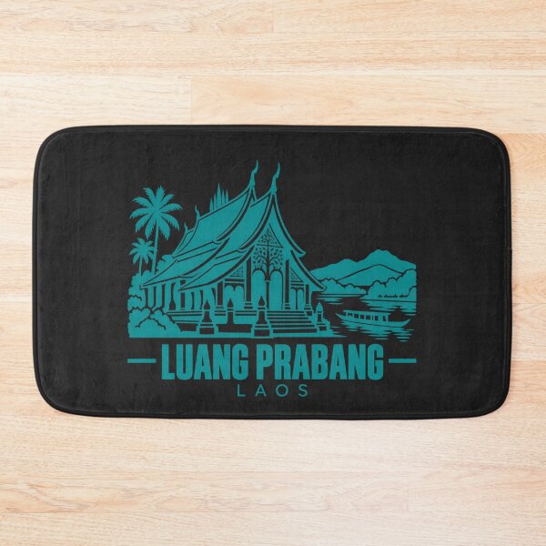 Item preview, Luang Prabang Laos Line Art Landmark Poster designed and sold by CMYKStudio.