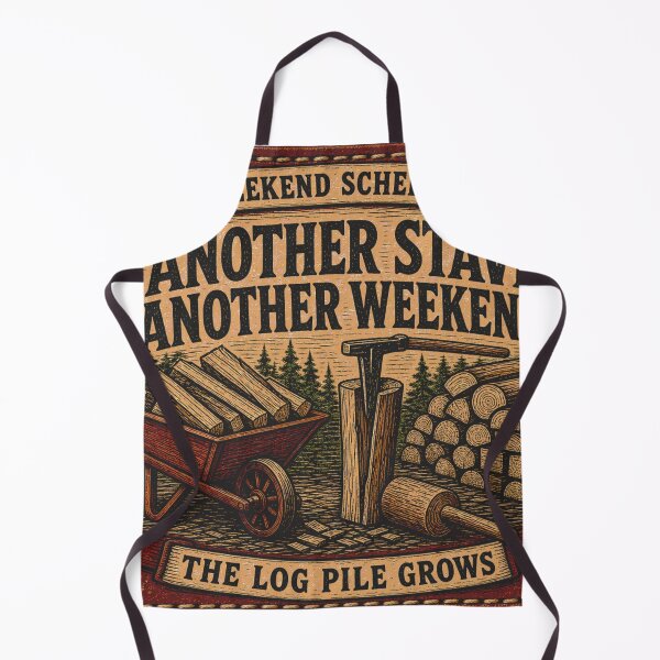 Item preview, Another Stave Another Weekend Bowmaker Wood Stack Leather Patch designed and sold by BoosterShop.