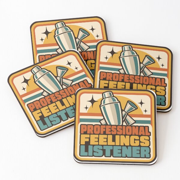 Item preview, Bartender Gift - Professional Feelings Listener designed and sold by RedRubyBubble.
