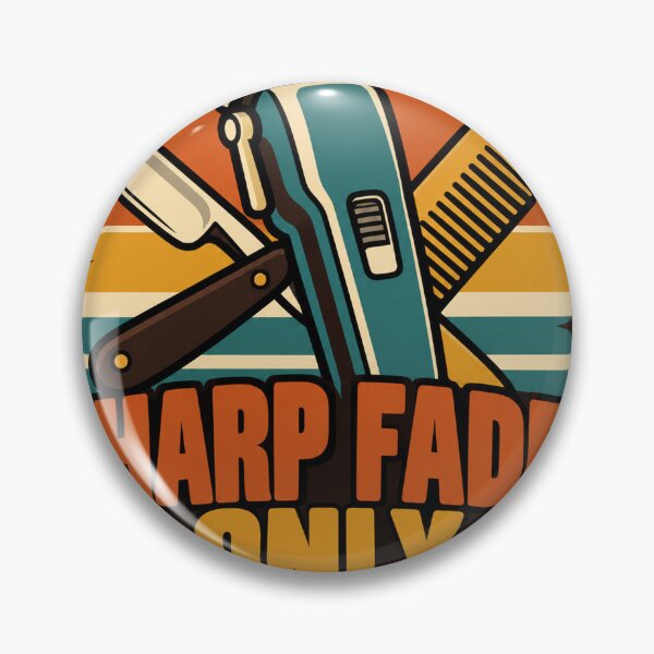 Item preview, Barber Gift - Sharp Fades Only designed and sold by RedRubyBubble.