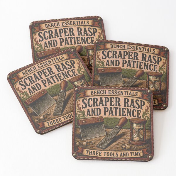 Item preview, Scraper, Rasp, and Patience Bowmaker's Tools Patience Leather Patch designed and sold by BoosterShop.