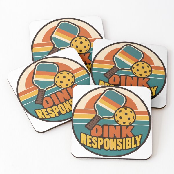Item preview, Pickleball Gift - Dink Responsibly designed and sold by RedRubyBubble.
