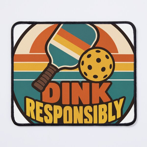 Item preview, Pickleball Gift - Dink Responsibly designed and sold by RedRubyBubble.