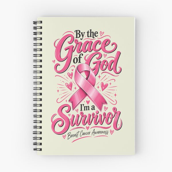 Item preview, By The Grace God I'm A Survivor Breast Cancer Survivor designed and sold by Sallyjoywaxart.