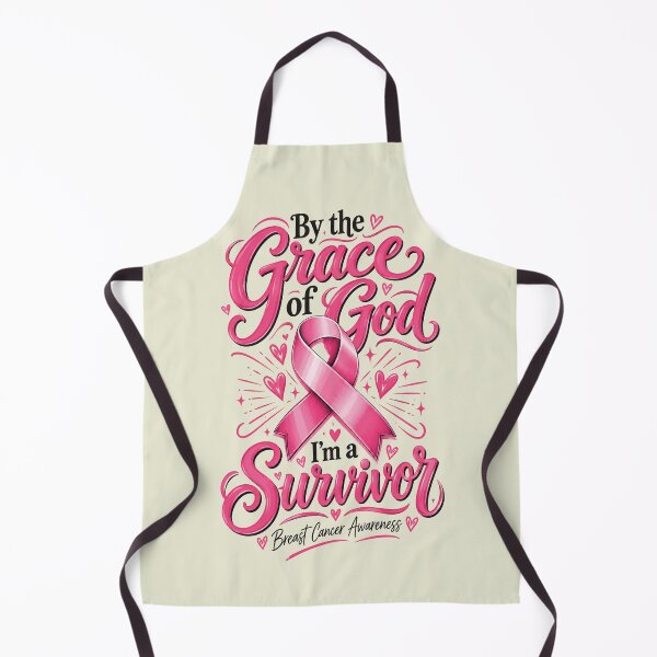 Item preview, By The Grace God I'm A Survivor Breast Cancer Survivor designed and sold by Sallyjoywaxart.