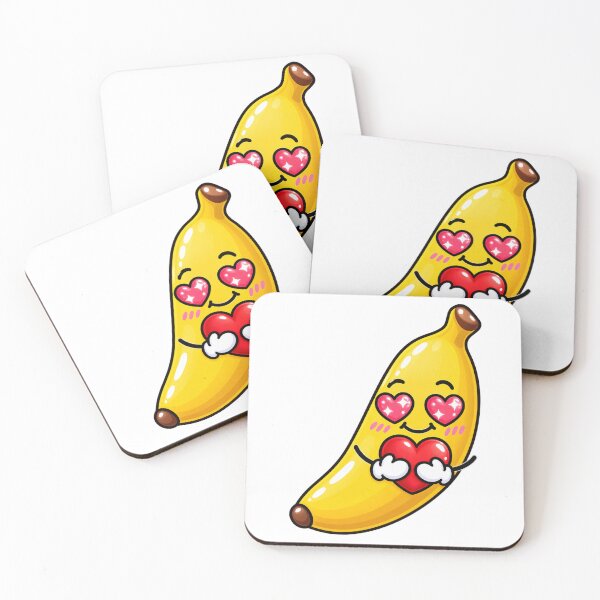 Item preview, Cute Love Banana Kawaii Fruit Design designed and sold by DailyPeach.