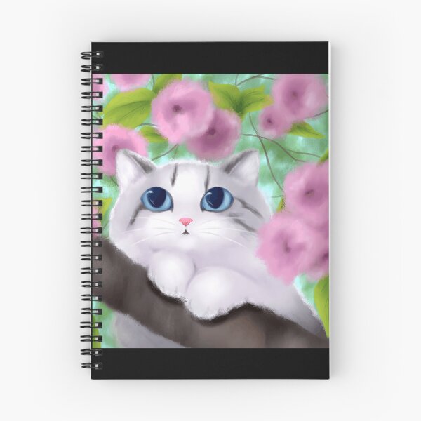 Item preview, Whimsical Cat Among Pink Blossoms designed and sold by Baby-Care.