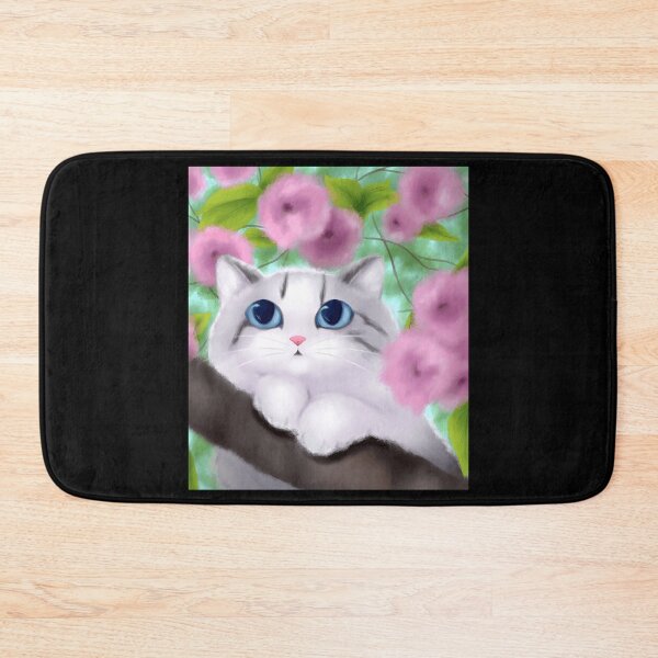 Item preview, Whimsical Cat Among Pink Blossoms designed and sold by Baby-Care.