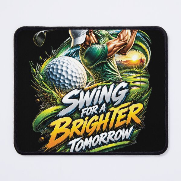 Item preview, Swing For A Brighter Tomorrow Golf Champion Design designed and sold by M. Mamdouh Artworks.