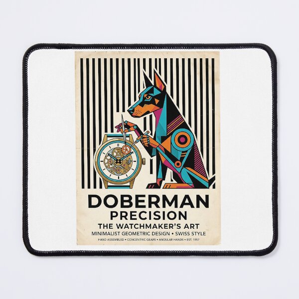 Item preview, Doberman Watchmaker designed and sold by PictoVibe.