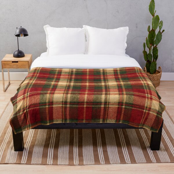 Item preview, Vintage Christmas Tartan Red Green Plaid designed and sold by mycute-stickers.