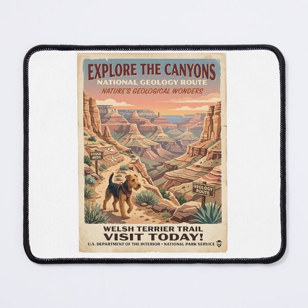 Item preview, Welsh Terrier Canyon Geologist designed and sold by PictoVibe.