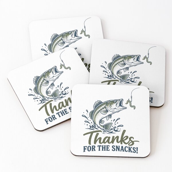 Item preview, Fishing Humor - Thanks for the Snacks designed and sold by CampAndCoast.