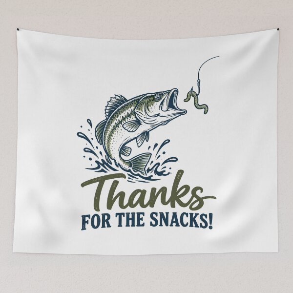 Item preview, Fishing Humor - Thanks for the Snacks designed and sold by CampAndCoast.