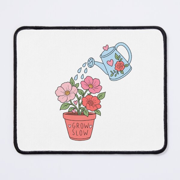Item preview, Grow Slow Flowers and Watering Can designed and sold by Rosaferra.