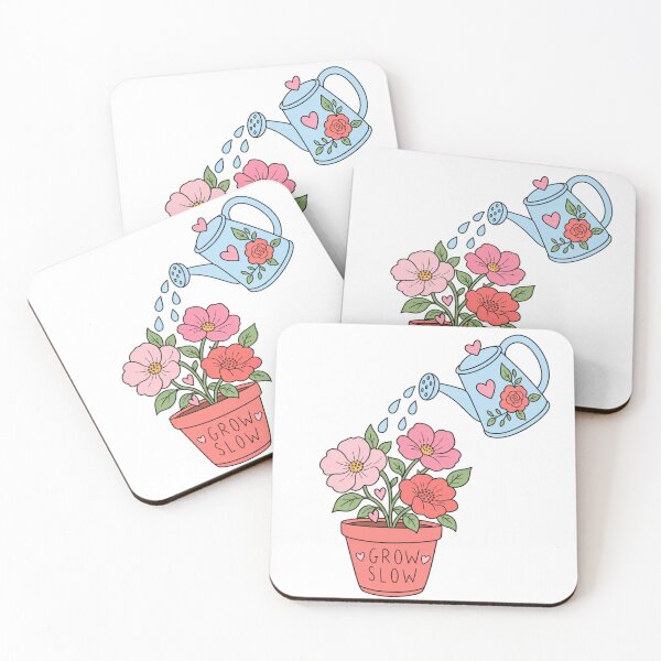 Item preview, Grow Slow Flowers and Watering Can designed and sold by Rosaferra.