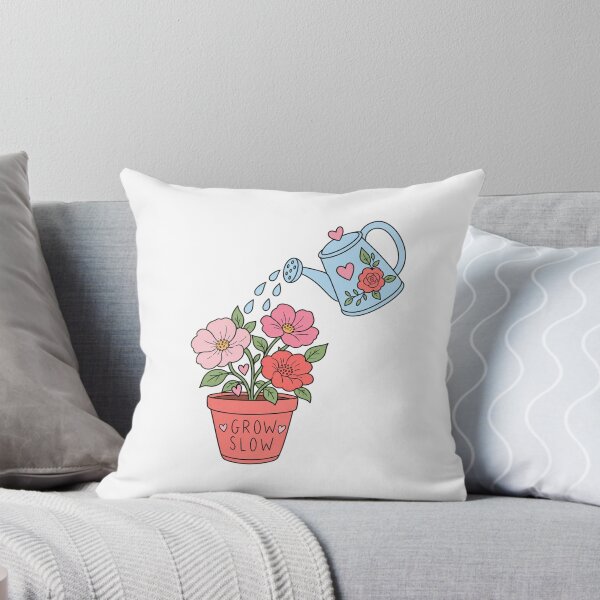 Item preview, Grow Slow Flowers and Watering Can designed and sold by Rosaferra.