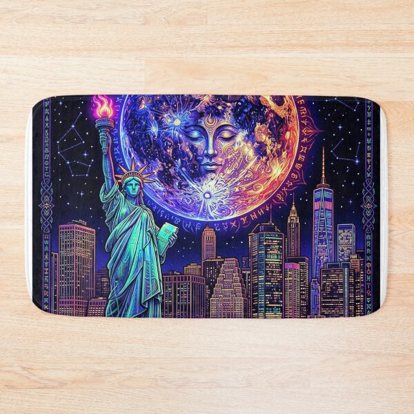Item preview, Mystical New York  - Celestial Liberty & Alchemical Moon designed and sold by CleverCulture.