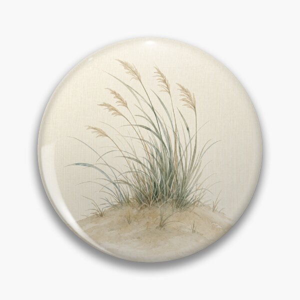 Item preview, Dune Beach Grass Illustration | Coastal Wall Art designed and sold by FixationStudio.