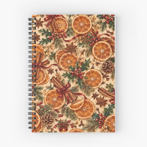 Item preview, Vintage Christmas Orange Cinnamon Spice designed and sold by mycute-stickers.