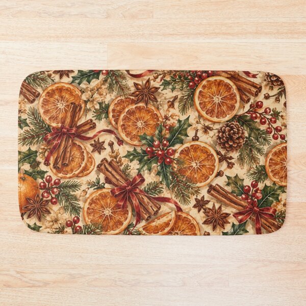 Item preview, Vintage Christmas Orange Cinnamon Spice designed and sold by mycute-stickers.