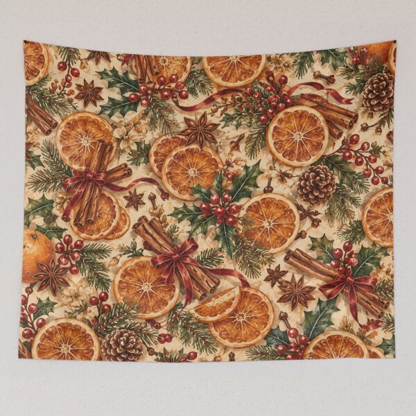 Item preview, Vintage Christmas Orange Cinnamon Spice designed and sold by mycute-stickers.