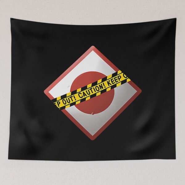 Item preview, Singularity Warning Sign (Vita Carnis) Taped designed and sold by CarinHoffman.