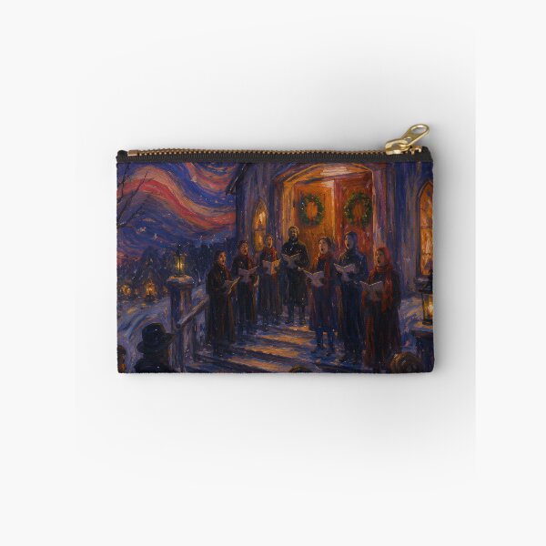 Item preview, Christmas Carol Choir Outside Church Winter Night designed and sold by GutyzDesignsES.