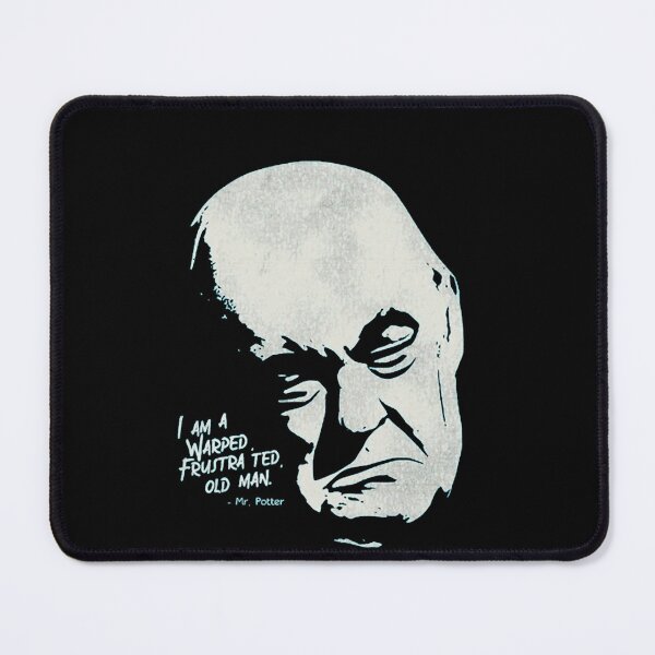 Item preview, Faint Blue Line Art Grumpy Old Man Sketch designed and sold by StephanieKluge.