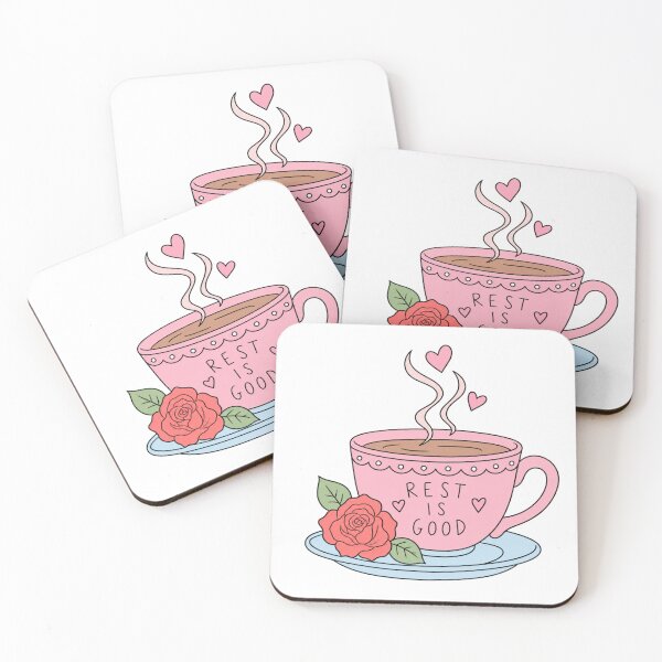 Item preview, Rest Is Good Pink Teacup designed and sold by Rosaferra.
