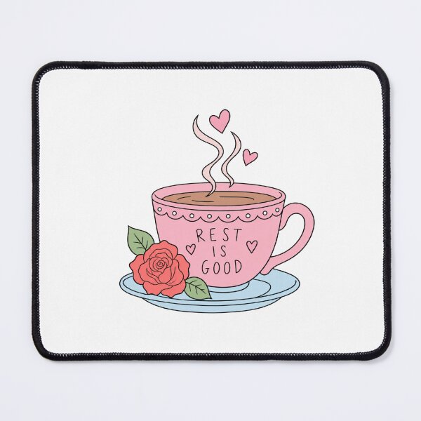 Item preview, Rest Is Good Pink Teacup designed and sold by Rosaferra.