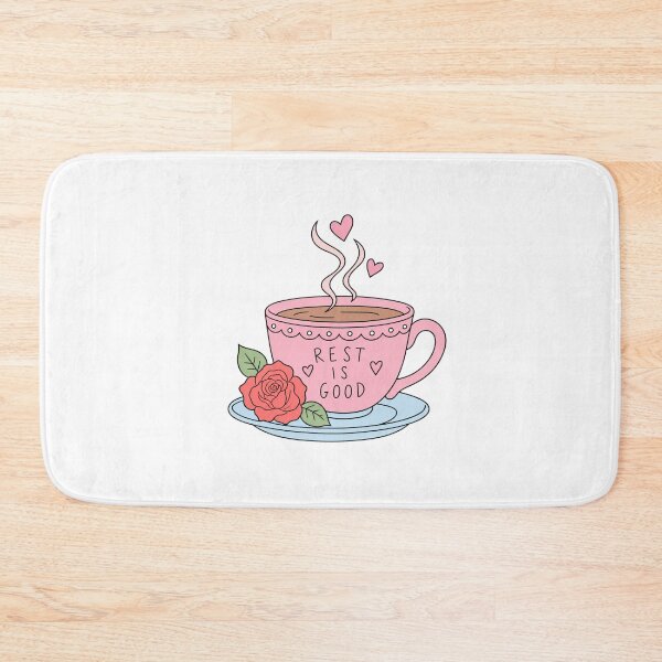 Item preview, Rest Is Good Pink Teacup designed and sold by Rosaferra.