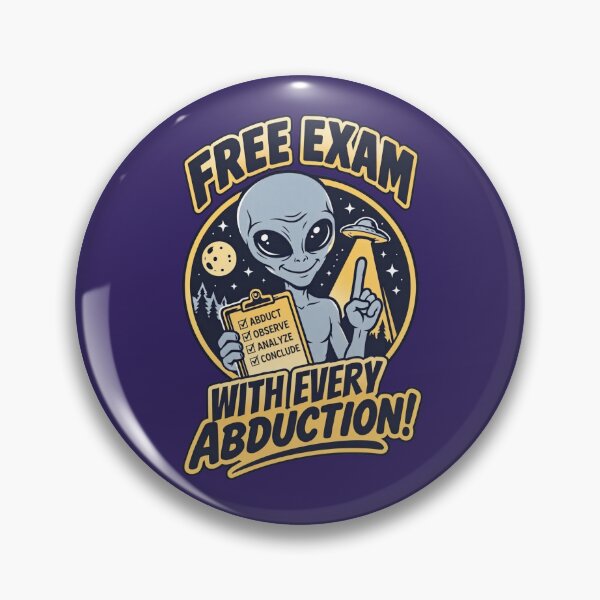 Item preview, Free Exam With Every Abduction UFO Alien Humor T-Shirt designed and sold by VoglR.