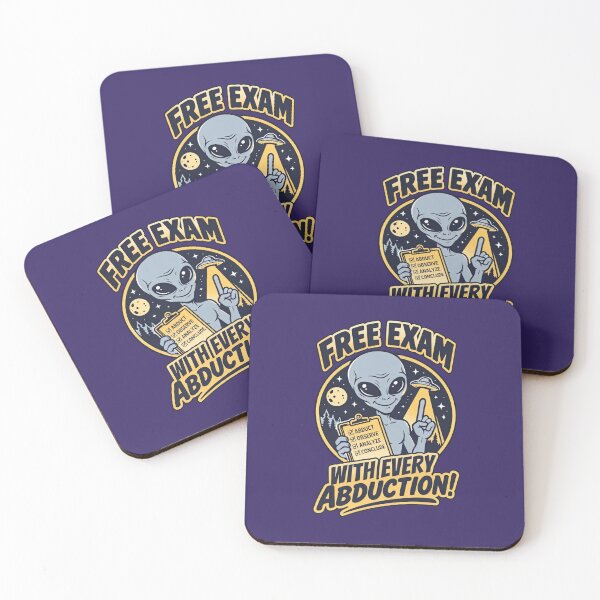Item preview, Free Exam With Every Abduction UFO Alien Humor T-Shirt designed and sold by VoglR.